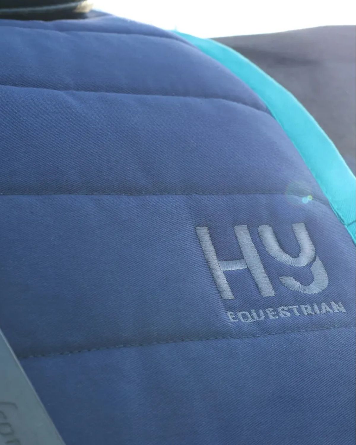 Hy Equestrian Reversible Two Colour Saddle Pad - Navy/Teal