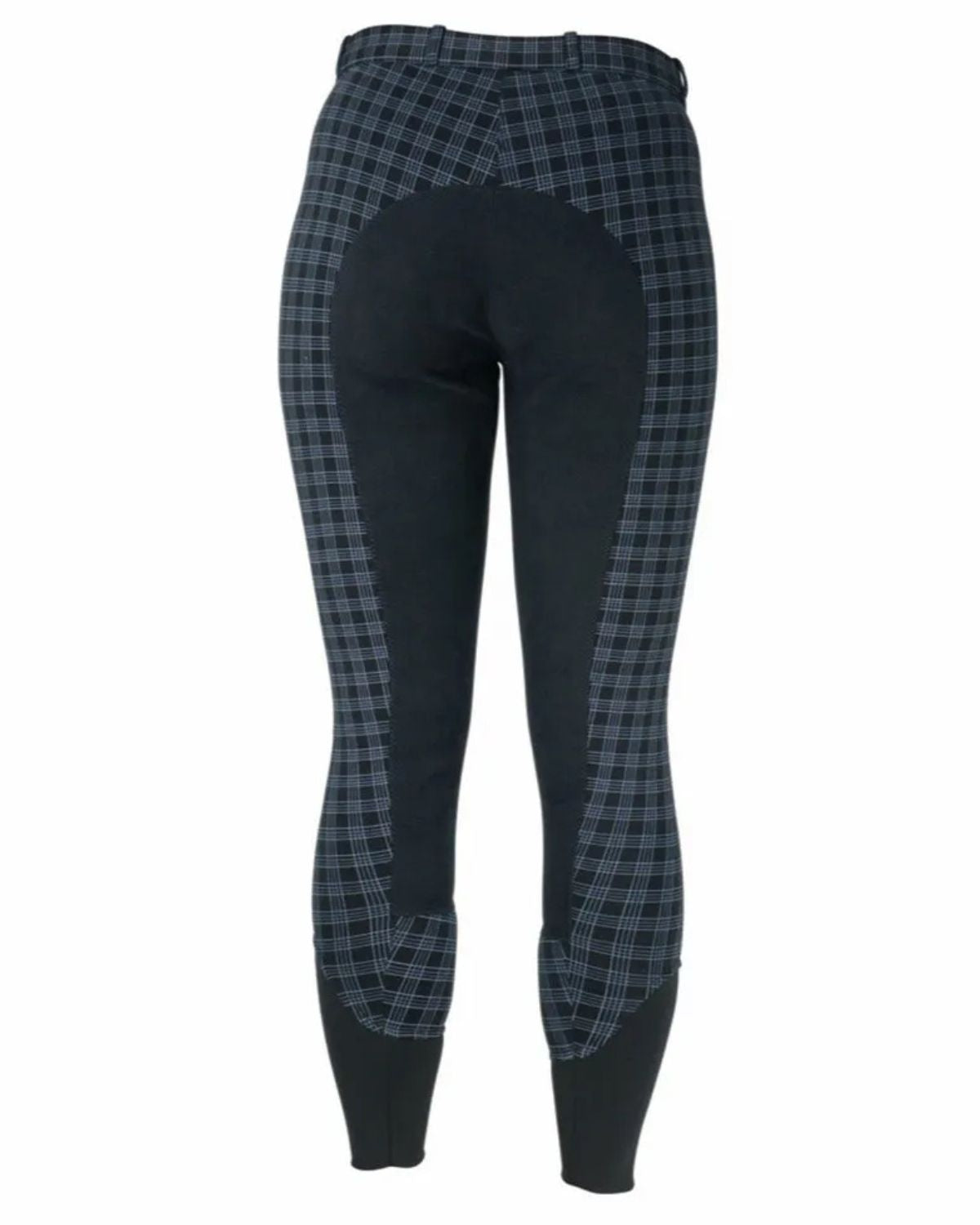 Hy Equestrian Harby Ladies Breeches Black Check