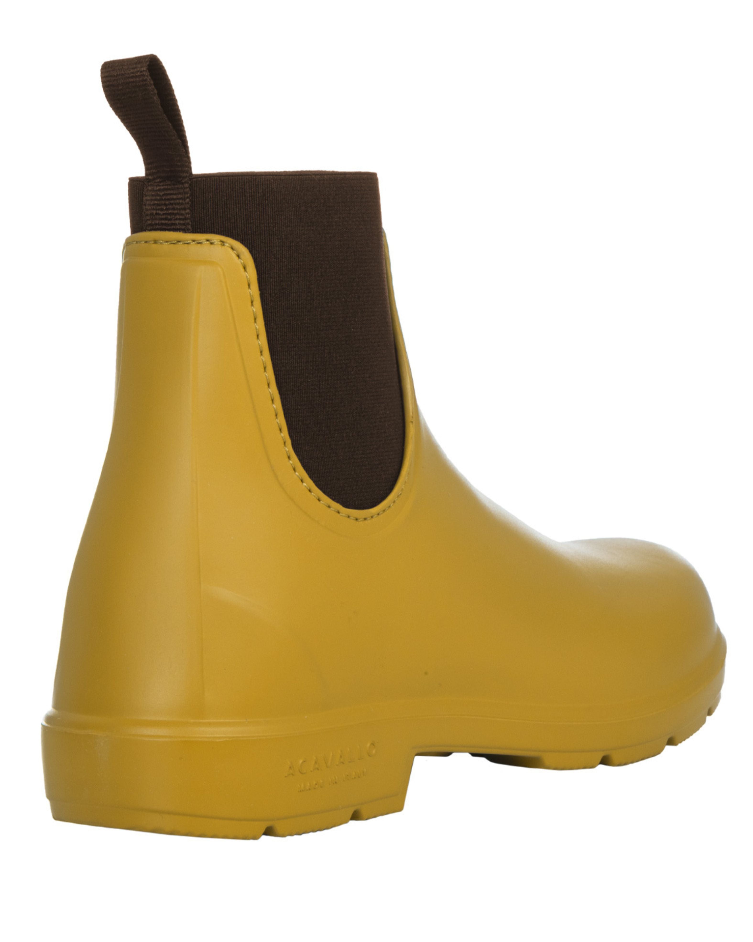 Acavallo Piuma Rubber Jodhpur Ankle Boots Curry