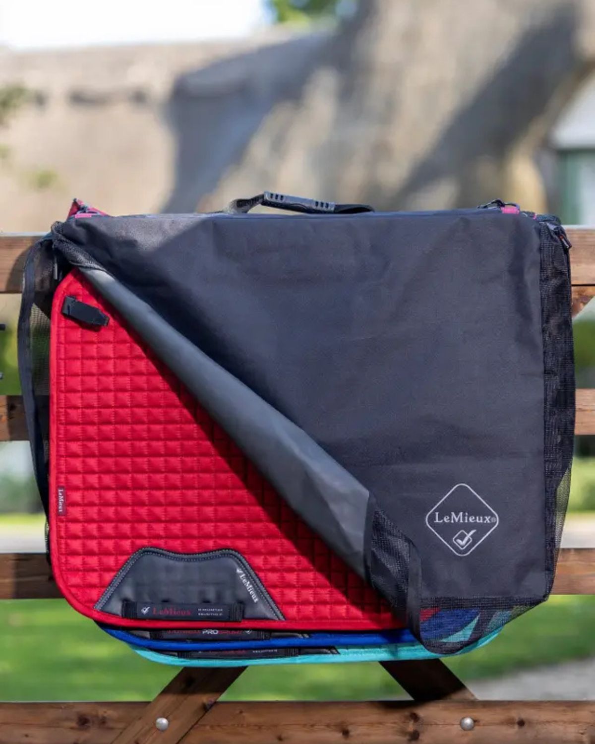 LeMieux Saddle Pad Bag Black - Equestrian Gear Storage | Equiflair