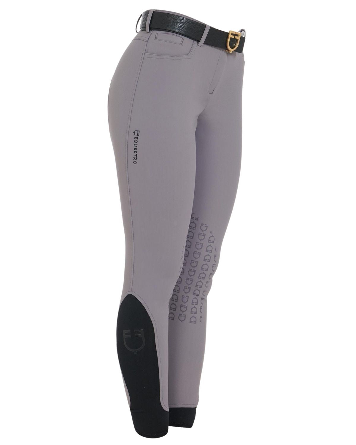 Equestro Women's Latest Generation Summer Breeches Light Grey 005