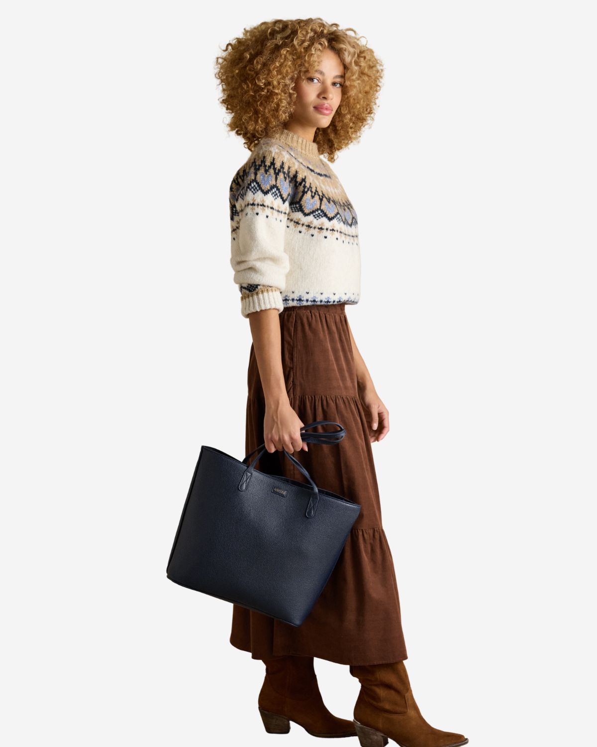 Joules Jemima Navy Tote Bag