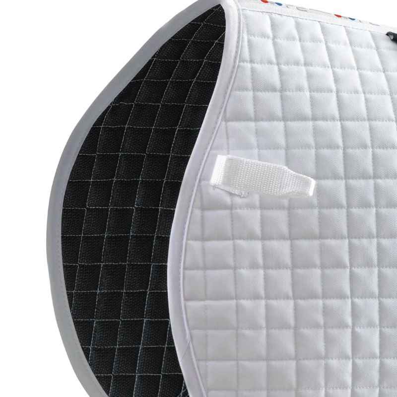 Premier Equine Close Contact Cotton Cross Country Saddle Pad White