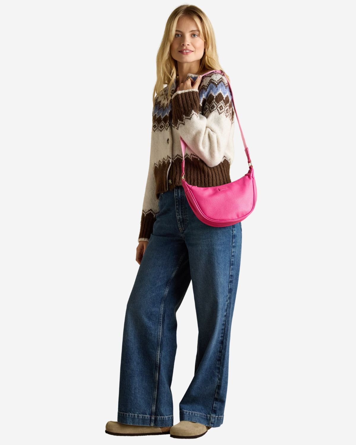 Joules Jade Moon Cross Body Bag Pink | Equiflair