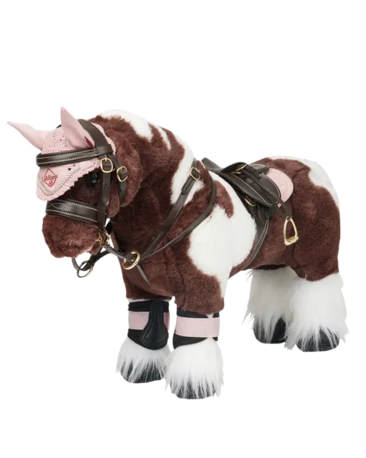 LeMieux Toy Pony Saddle Brown - Miniature Toy Horse with Saddle, Bridle & Leg Wraps | Equiflair