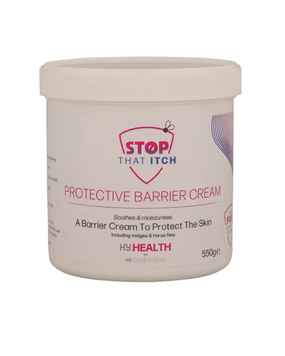 HyHEALTH STOP THAT ITCH! Protective Barrier Cream with Circular Sponge by Hy Equestrian