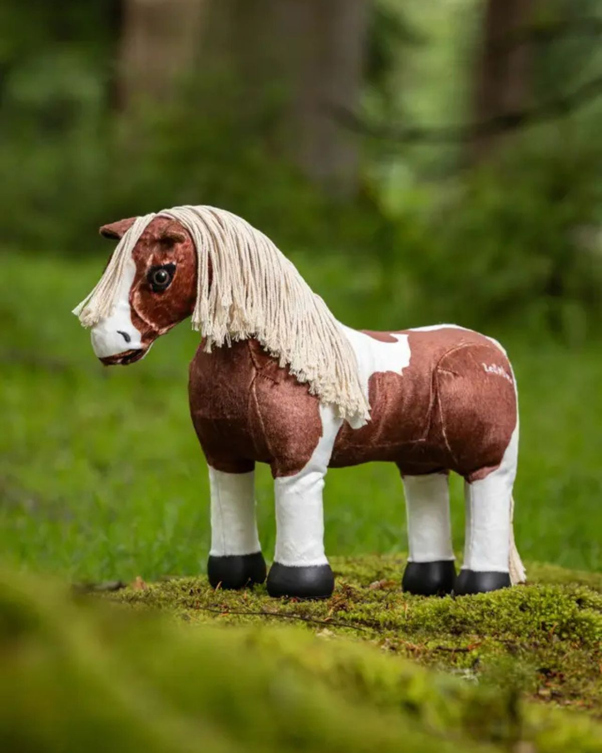 LEMIEUX Toy Pony Flash: Skewbald Riding Horse with Plaitable Mane - Equiflair