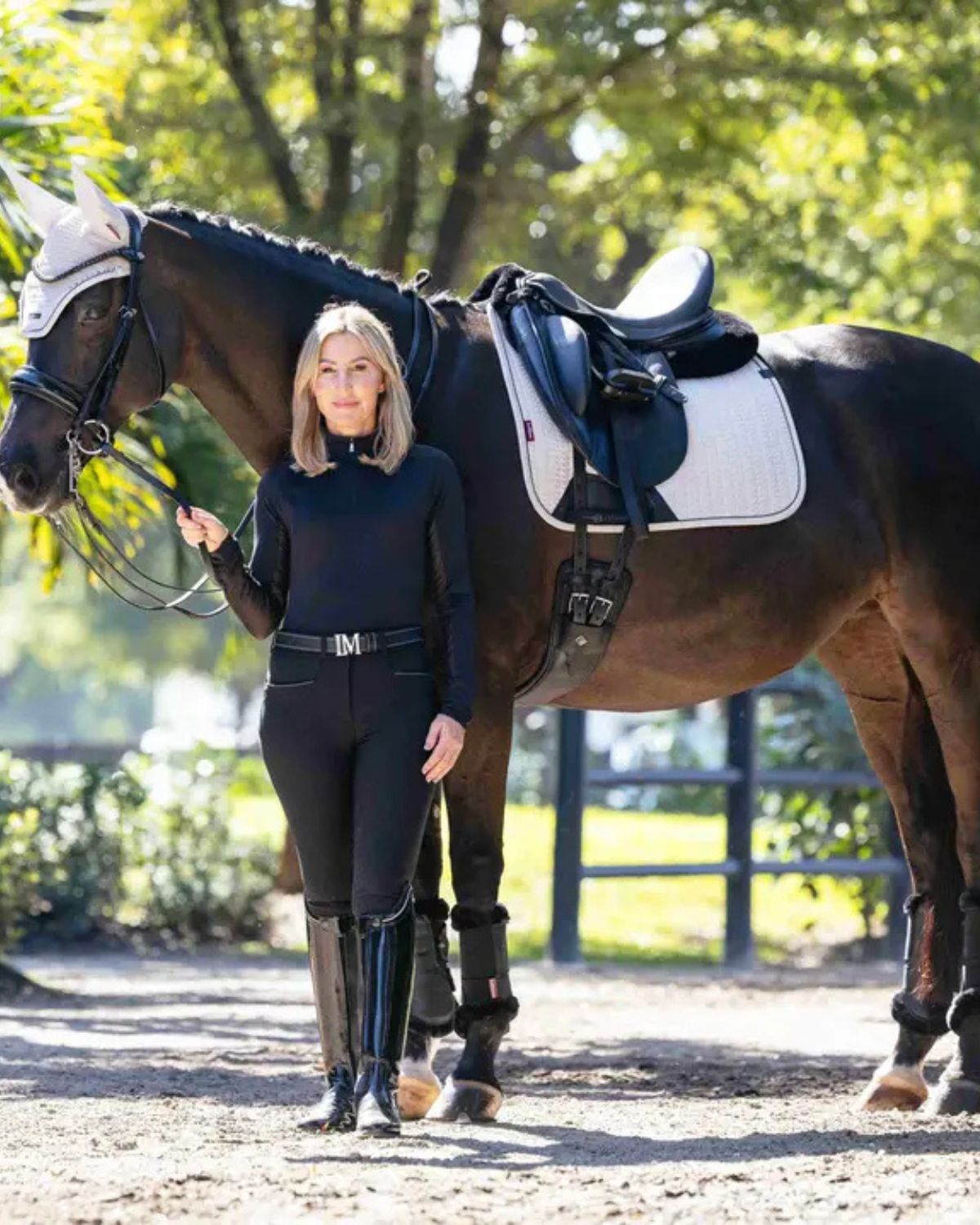 LeMieux Essence Dressage Square Stone