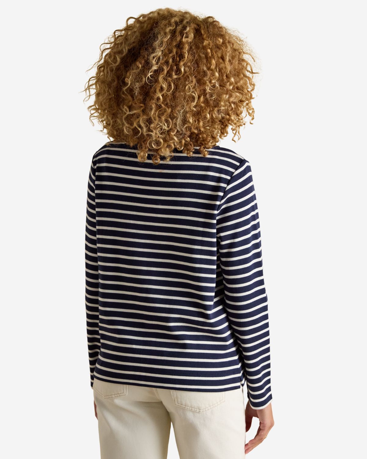 Joules Harbour Top Navy/White