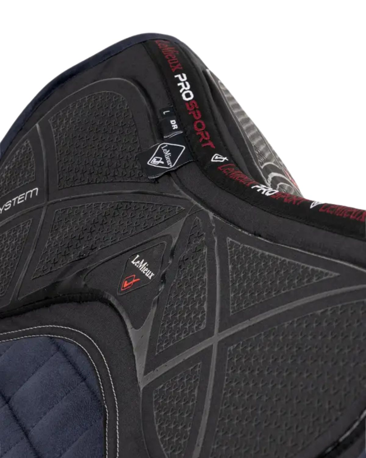 Lemieux X-Grip Silicone Dressage Square Navy: Stylish, Stable & Comfortable Saddle Pad