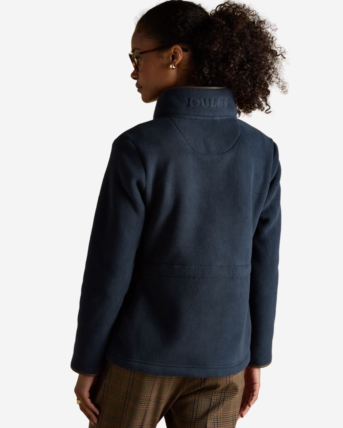 Joules Heritage Navy Regular Zip Through Fleece