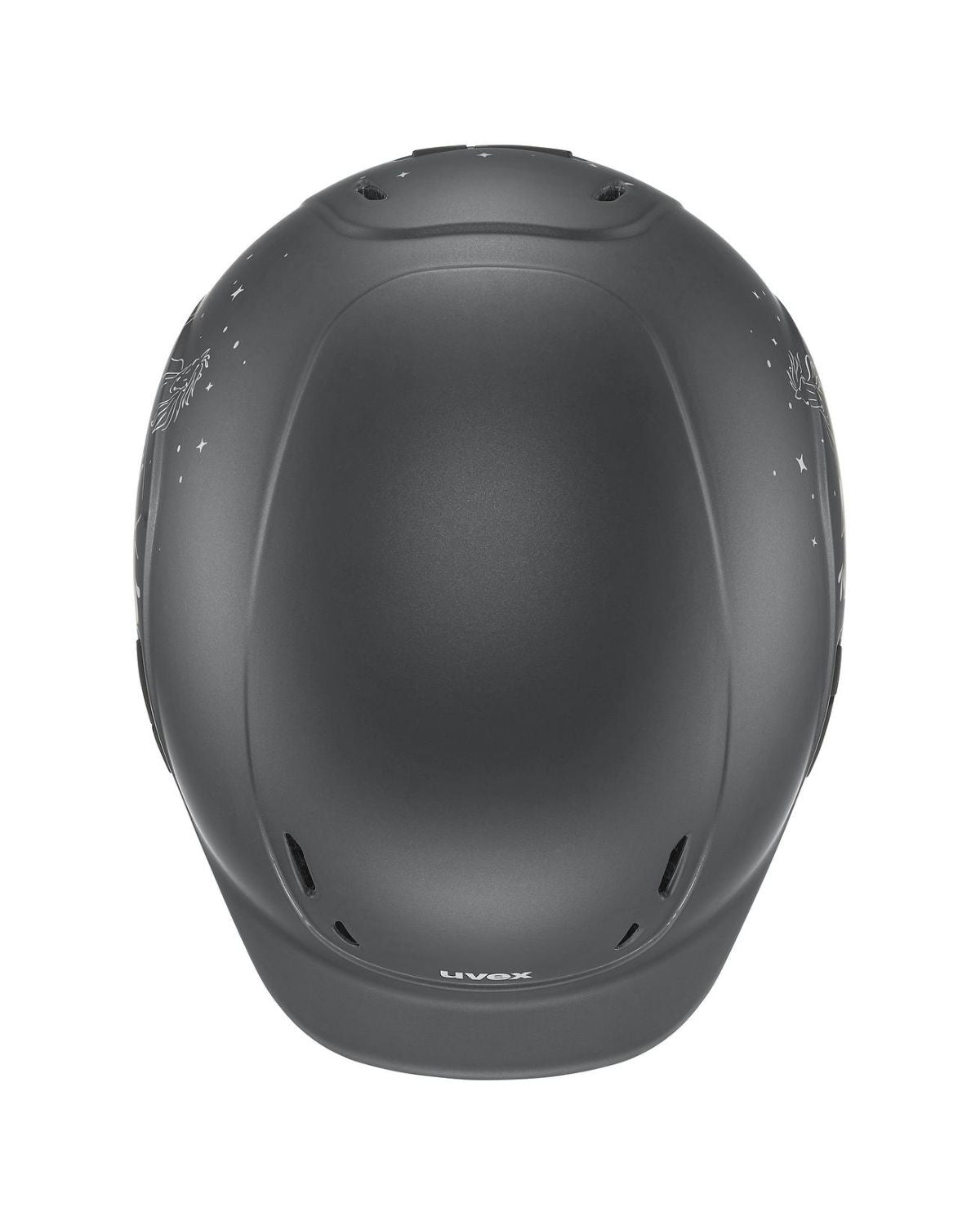 UVEX KIDDOX Happy Horse Junior Helmet - Anthracite Matt - Kids Riding Helmet