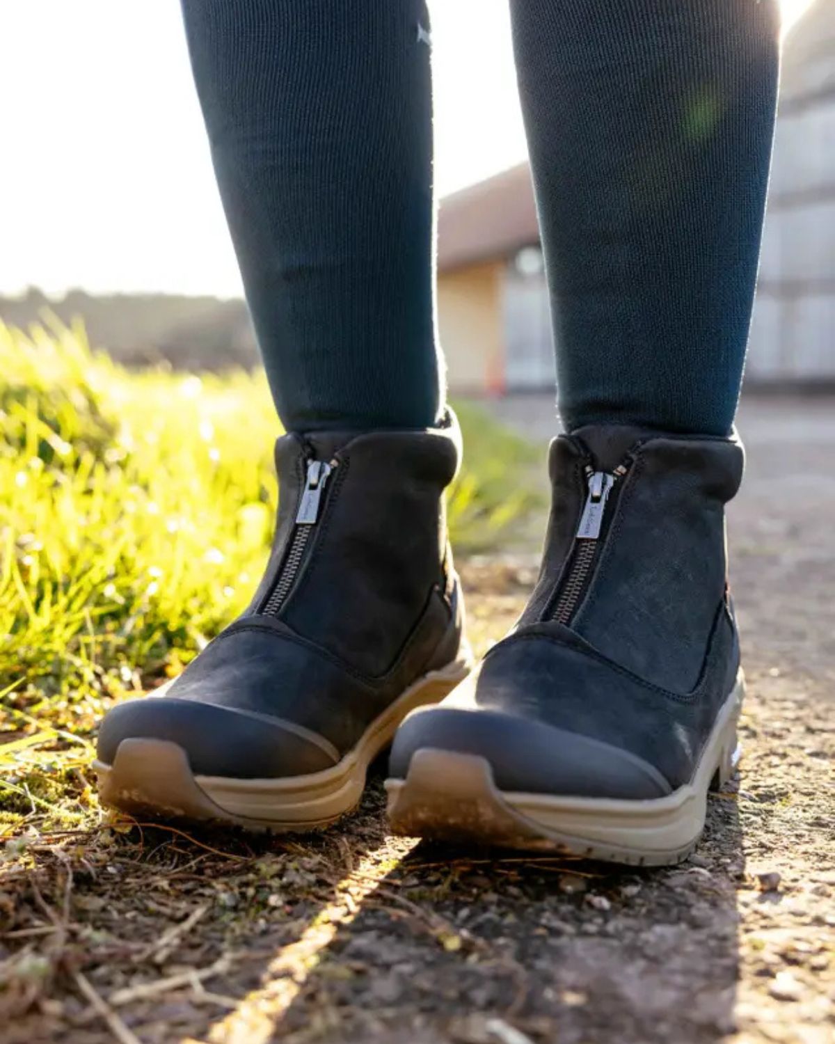 LEMIEUX TREX Waterproof Zip Equestrian Boots in Black - Versatile & Durable Horse Riding Boots