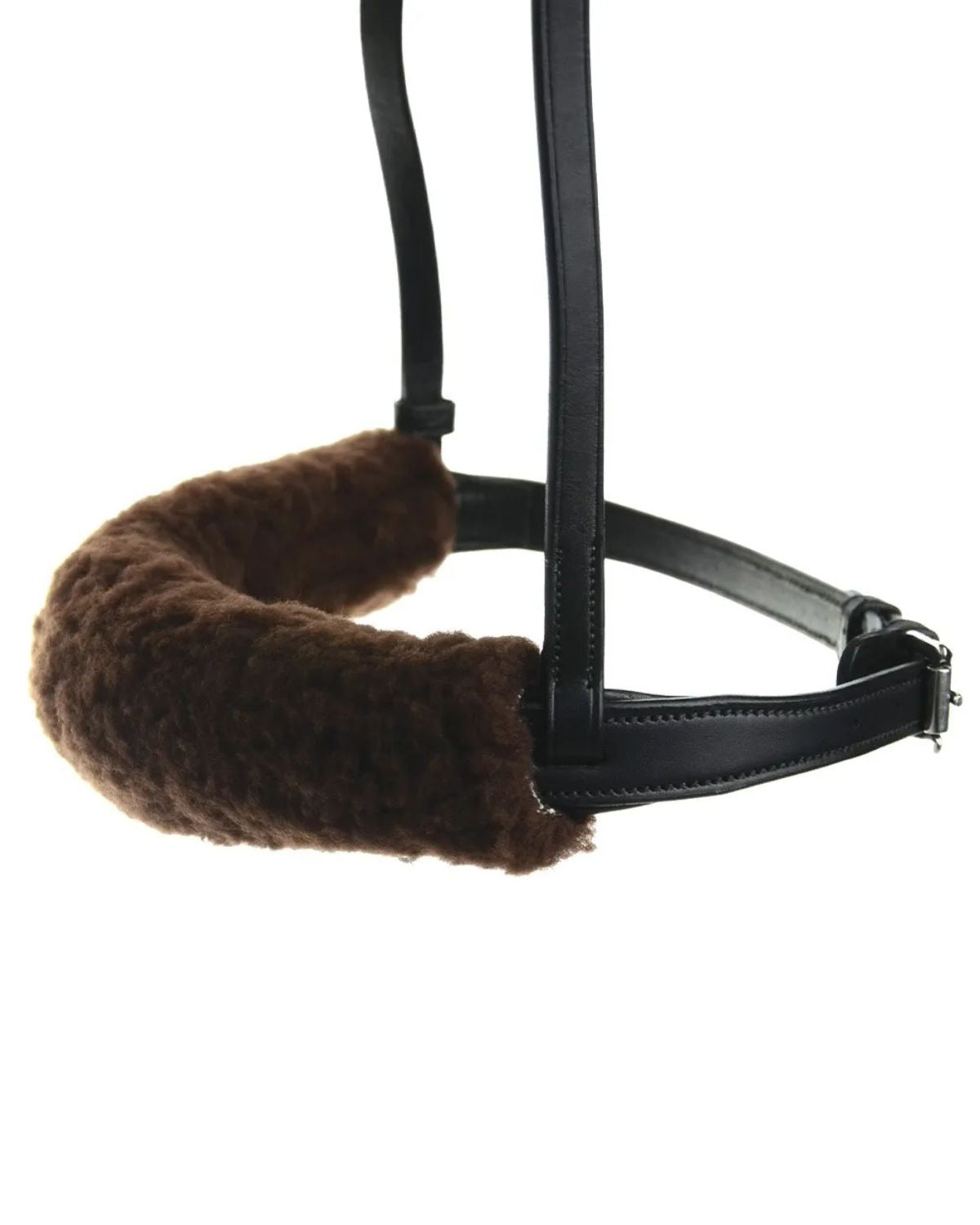 Hy Equestrian Noseband Cover Brown
