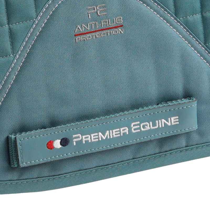 Premier Equine Close Contact Cotton Dressage Saddle Pad Turquoise