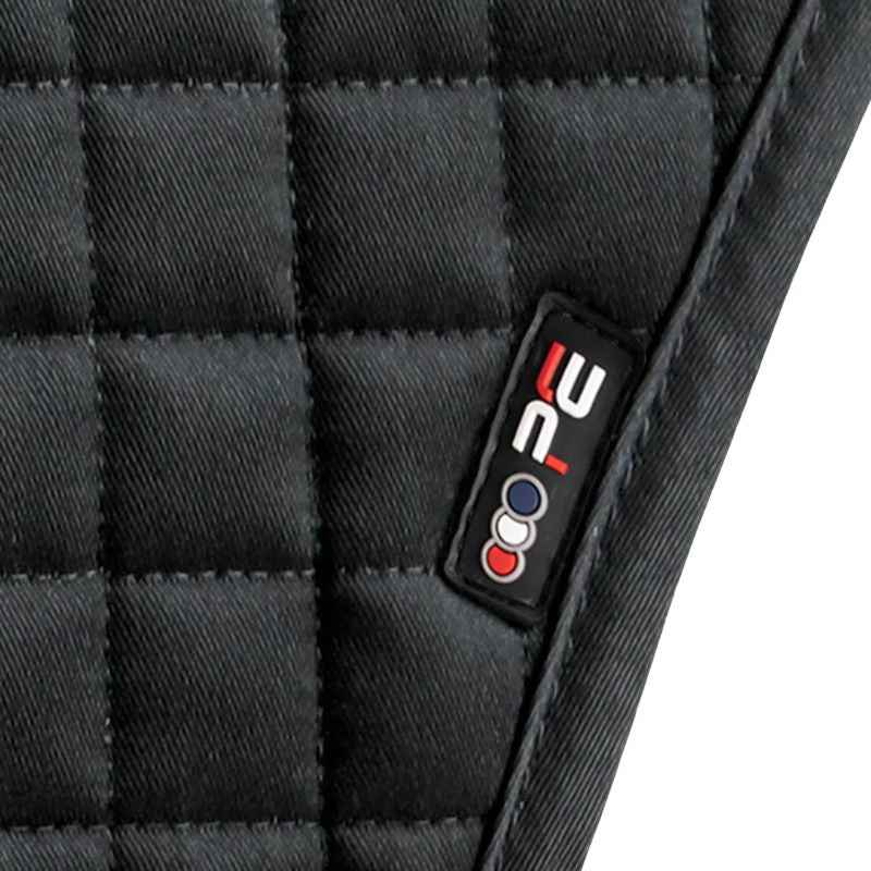 Premier Equine Close Contact Cotton Cross Country Saddle Pad Black