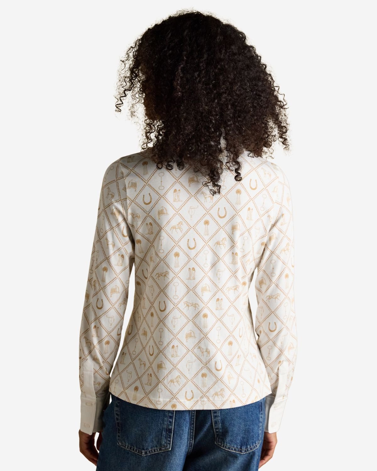Joules Charlotte Horse Icons Printed Jersey Shirt | Equiflair
