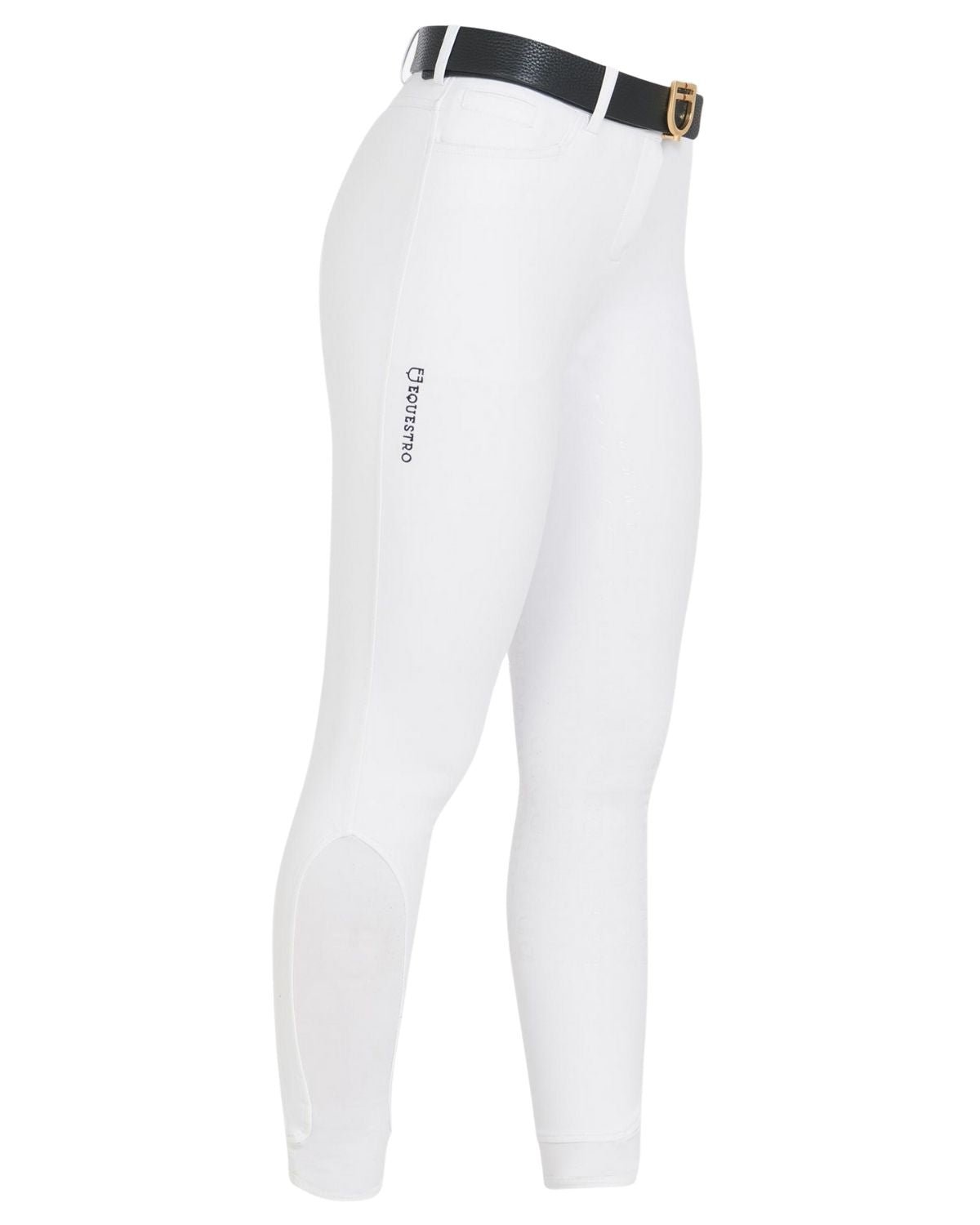 Equestro Women's Full Grip Slim Fit Breeches White | Equiflair