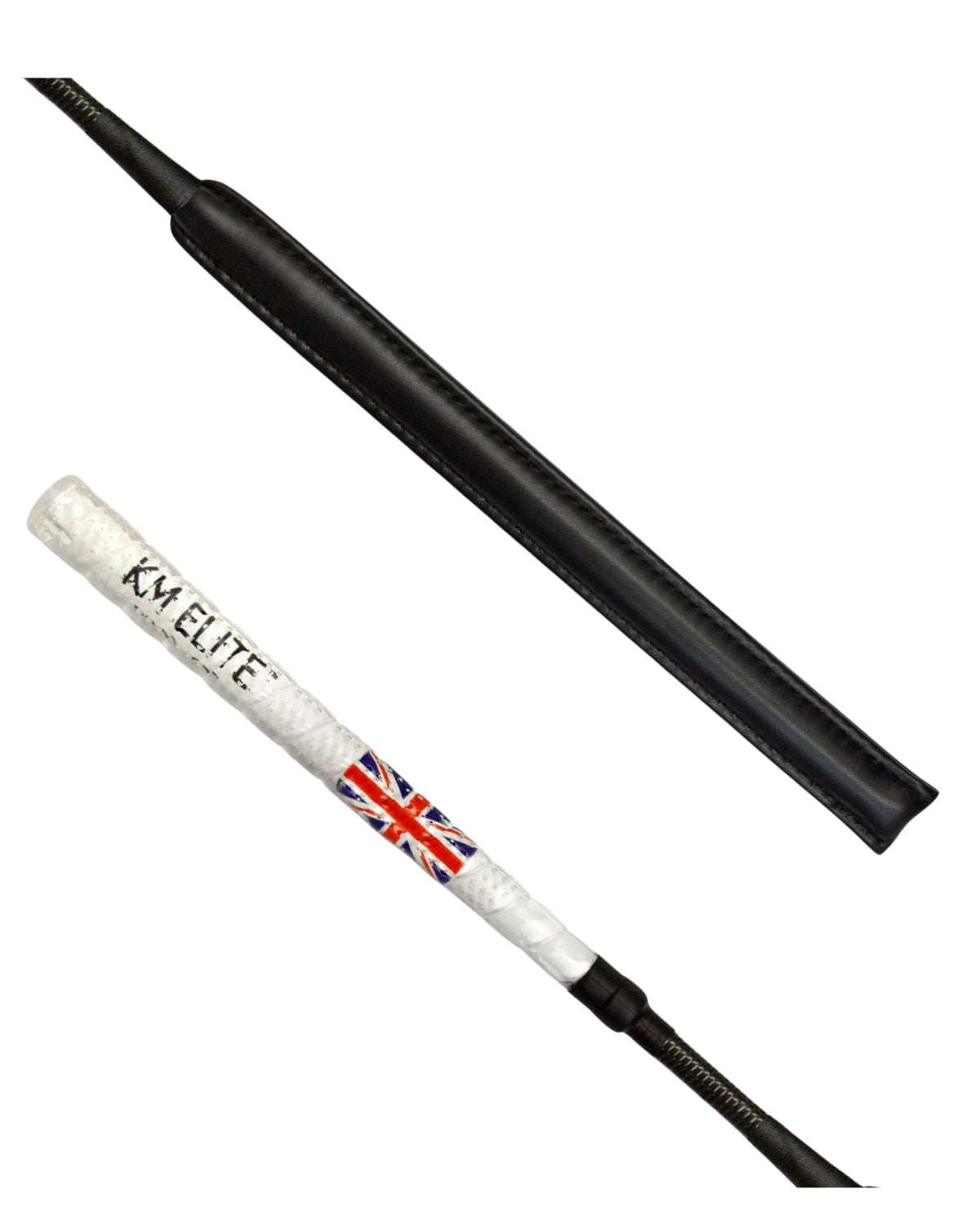 KM Elite Cush Grip Jump Bat Whip White: BSJA Compliant Riding Equipment