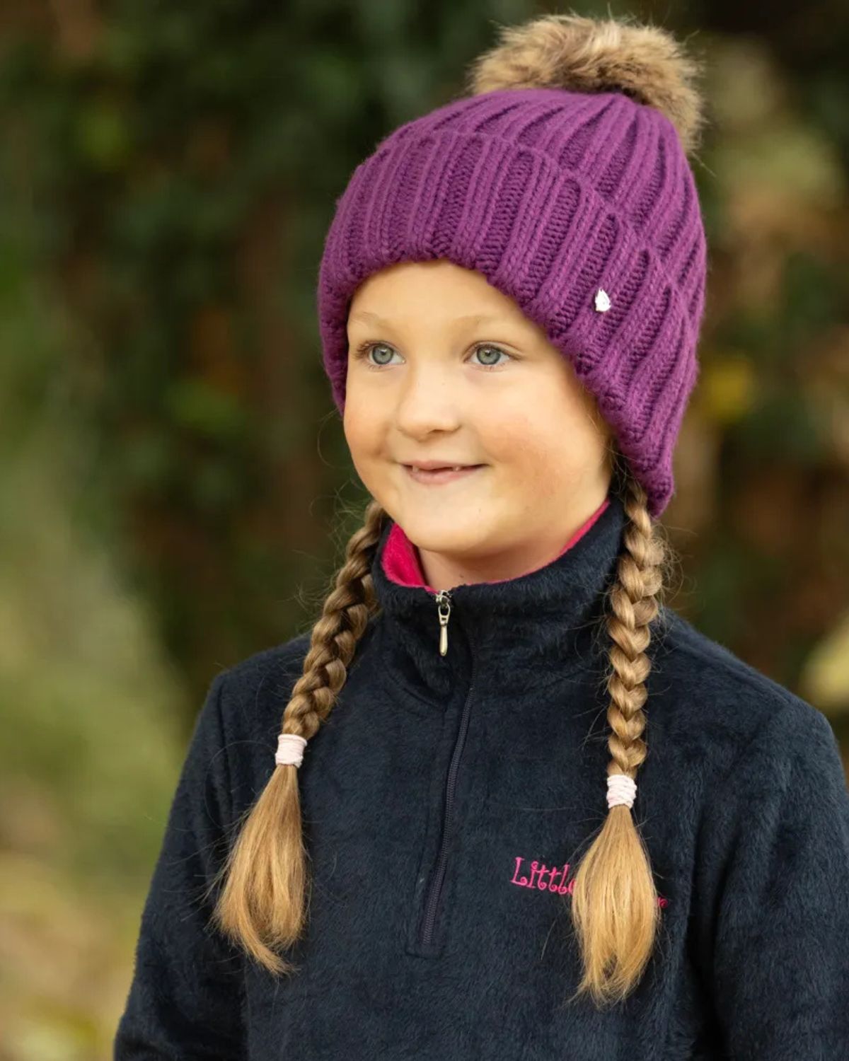 Hy Equestrian Valloire Children's Hat Plum