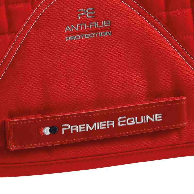 Premier Equine Close Contact Cotton Dressage Saddle Pad Red