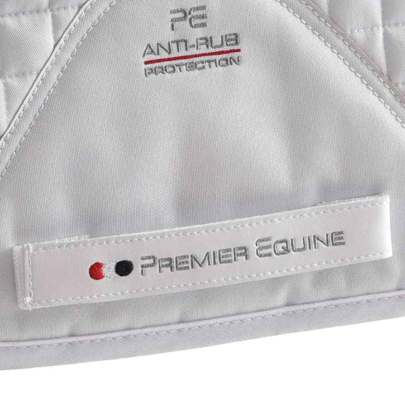Premier Equine Close Contact Cotton Dressage Saddle Pad White