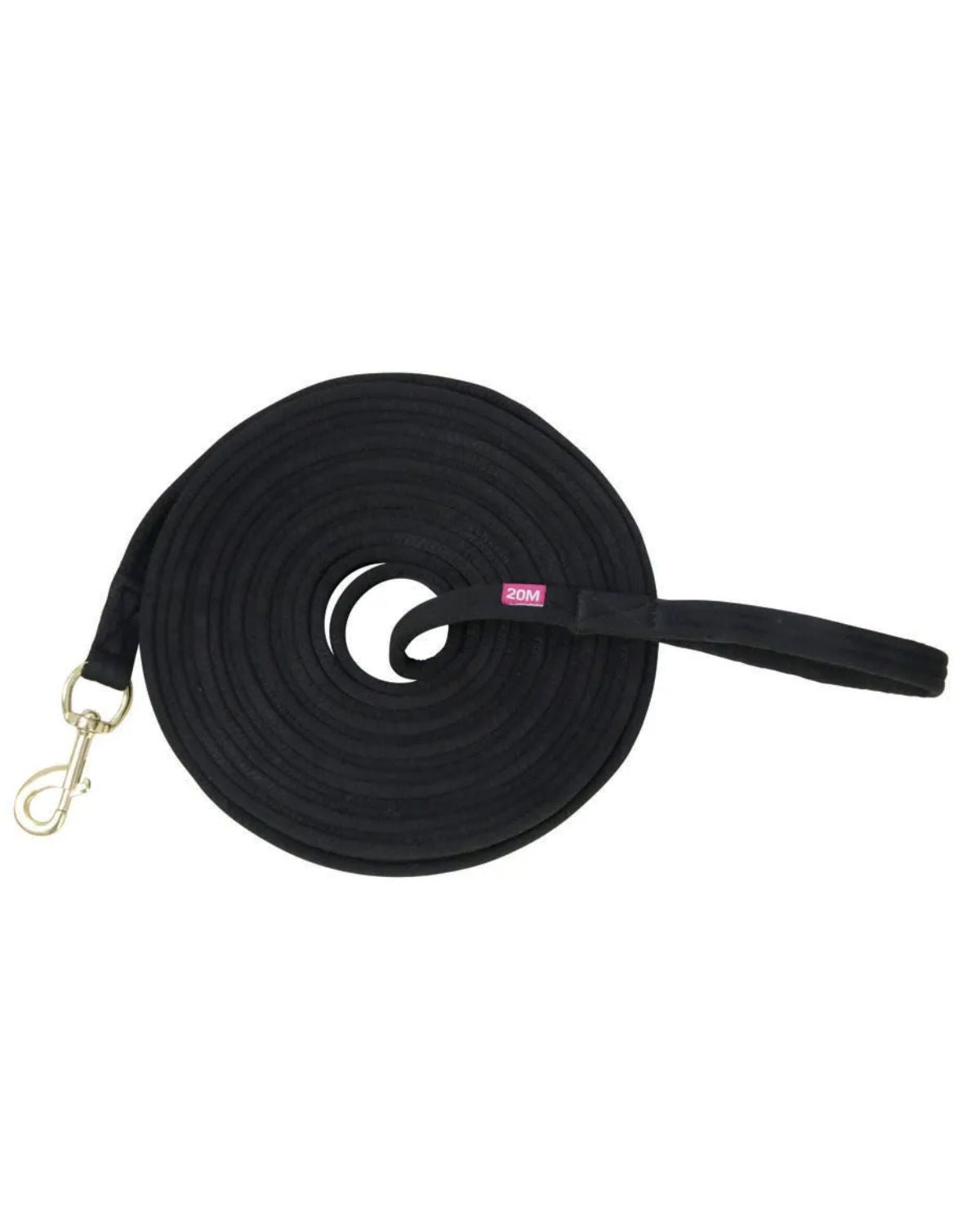 Hy Equestrian Lunge Line with Circle Size Markers Black
