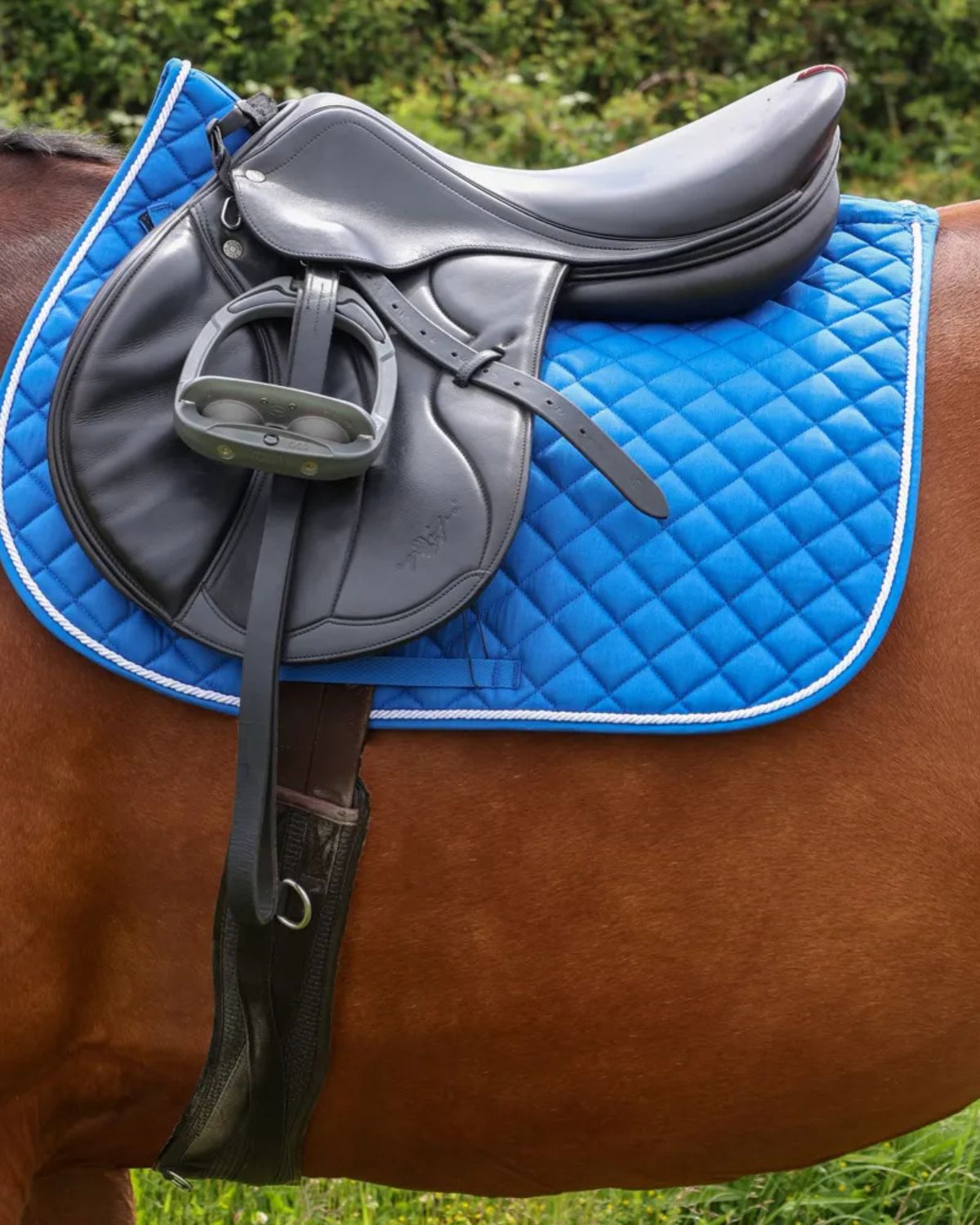 Hy Equestrian Splendid Showjump Saddle Pad Blue/White