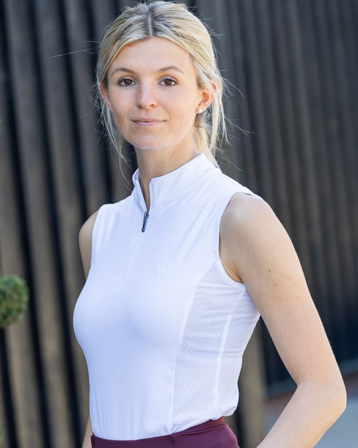 Woof Wear Sleeveless Tech Riding Shirt White | Equestrian Apparel