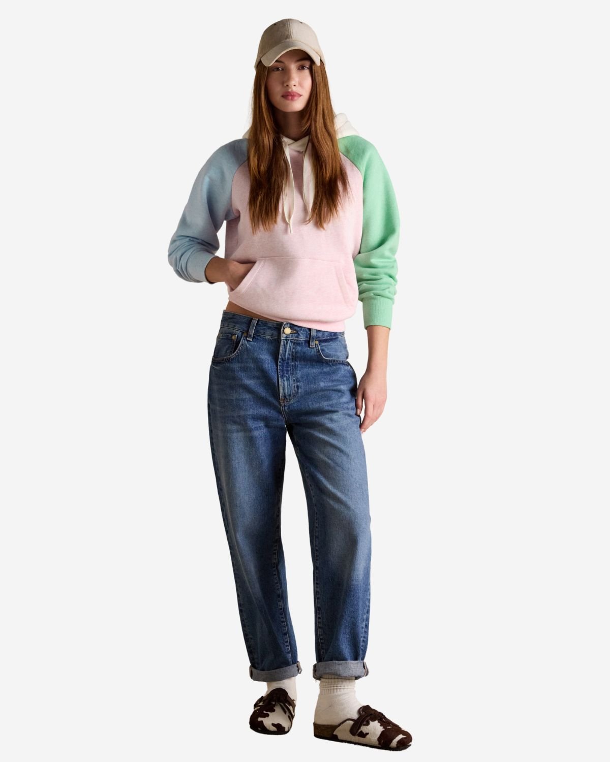 Joules Milbourne Colourblock Cotton Blend Hoodie | Equiflair