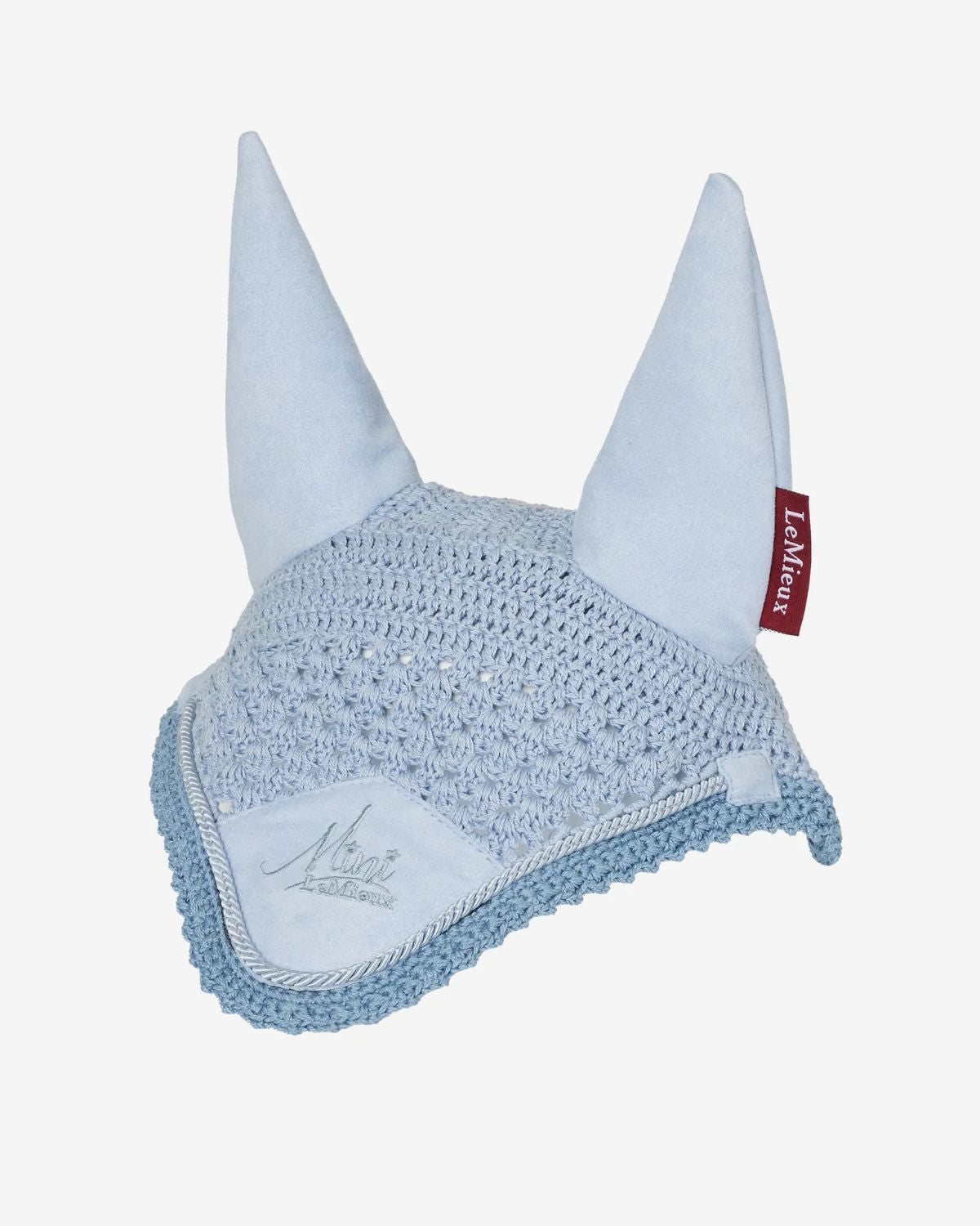 LeMieux Mini Fly Hood for Ponies in Mist | Protective Equestrian Ear Net for Small Horses