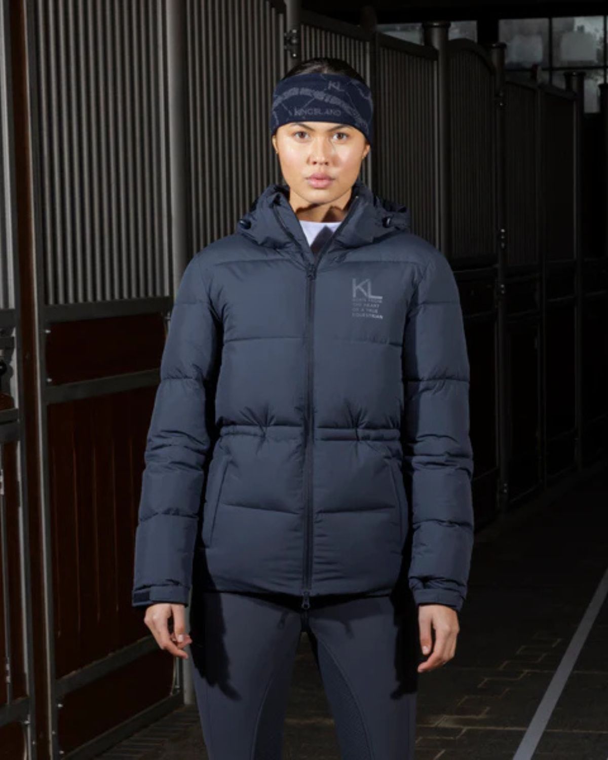 KINGSLAND KLVEA Navy Knitted Headband: Stylish Equestrian Headwear for Women | Equiflair