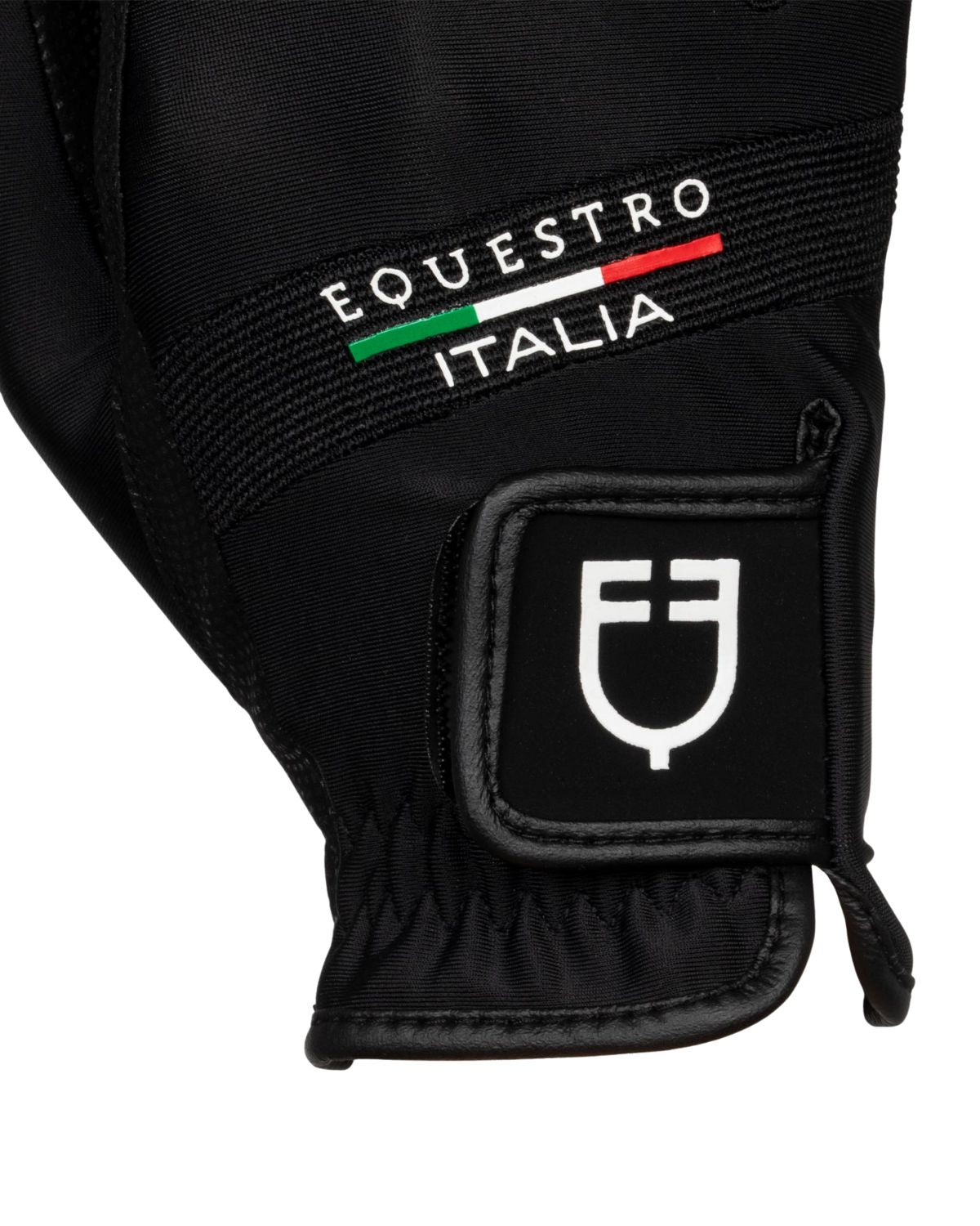 Equestro Gloves In Technical Fabric Equestro X Fise Black