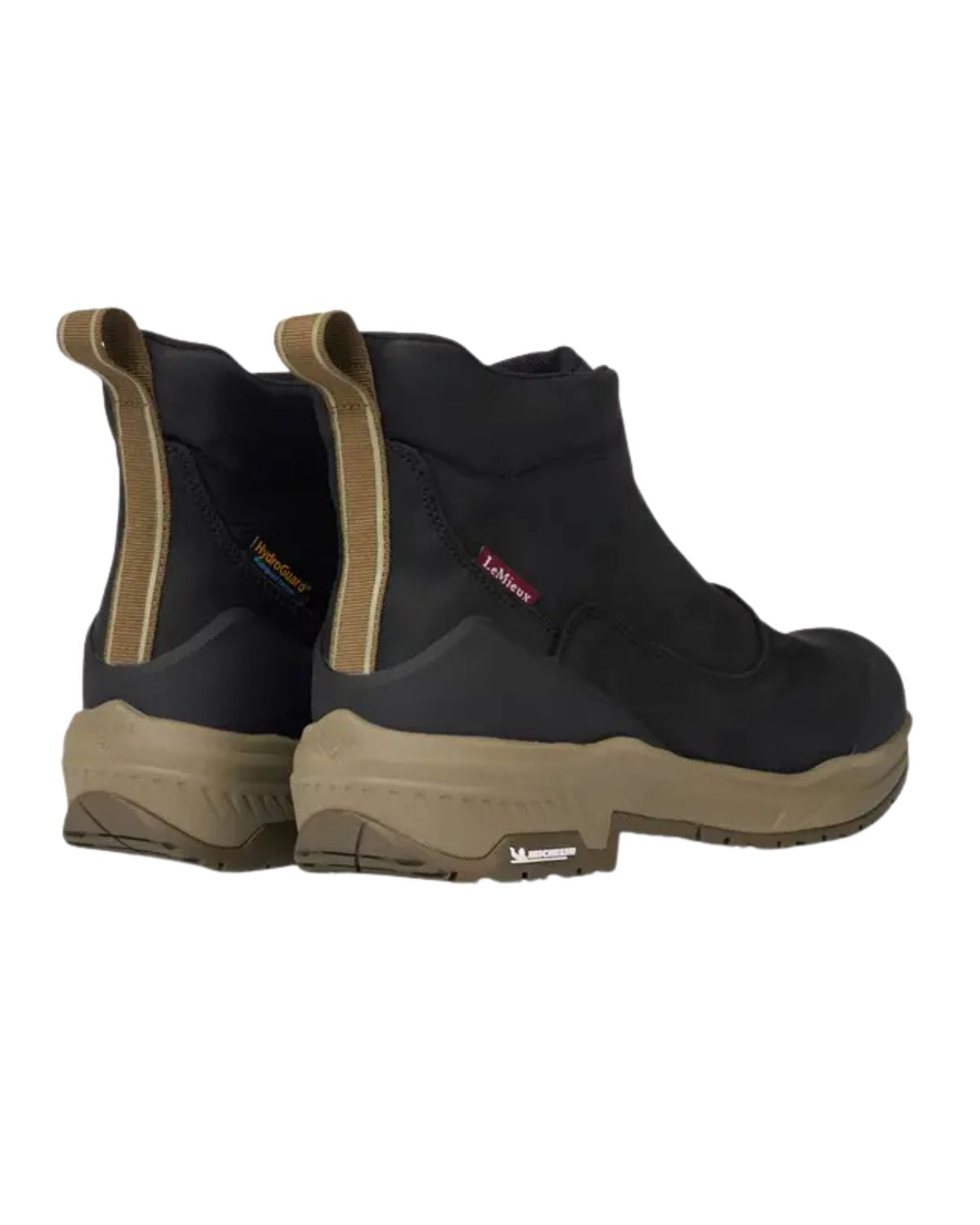 Lemieux Trex Waterproof Equestrian Zip Boots Black: Durable riding boots with superior grip & waterproof design.