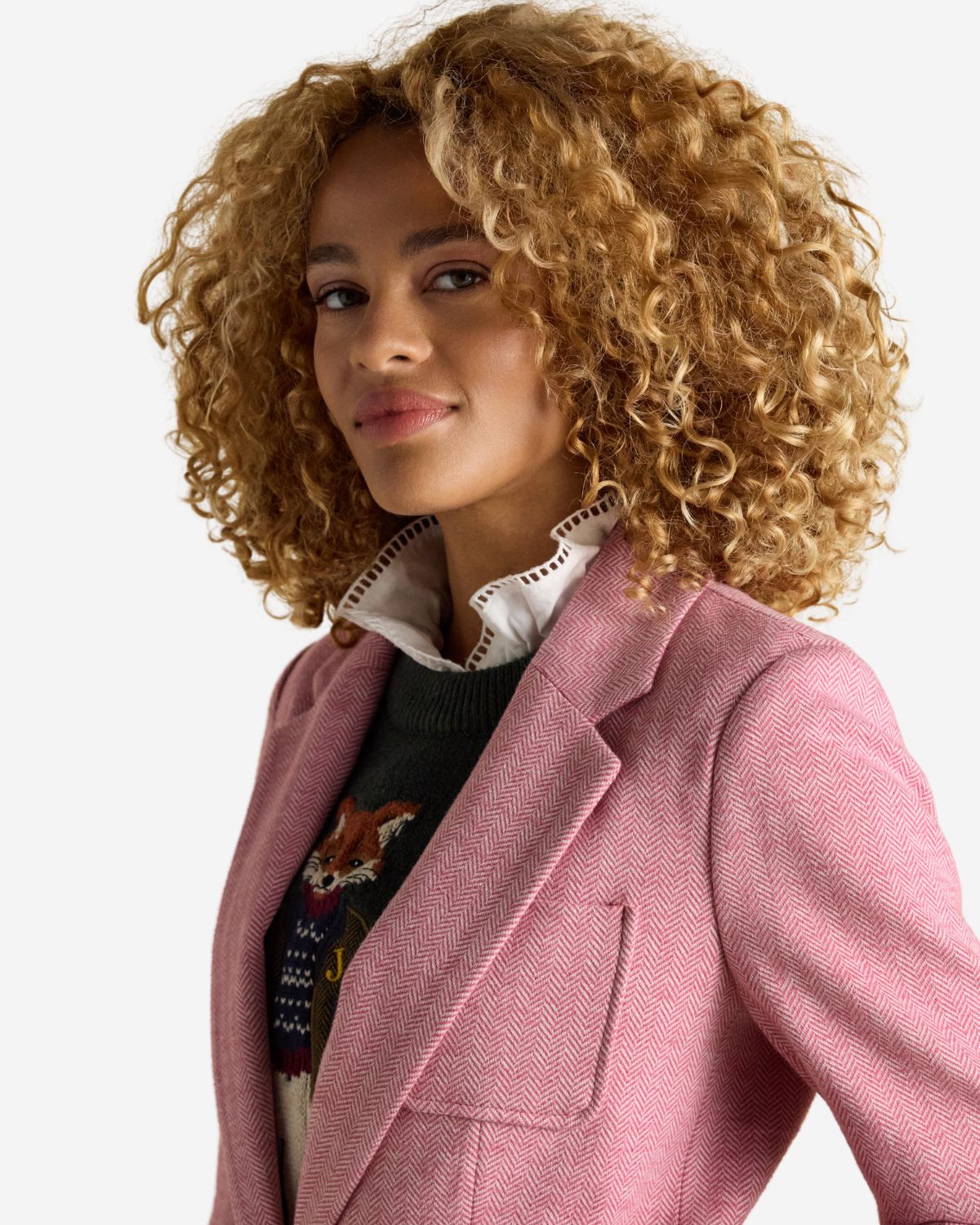 Joules Albury Blazer Pink