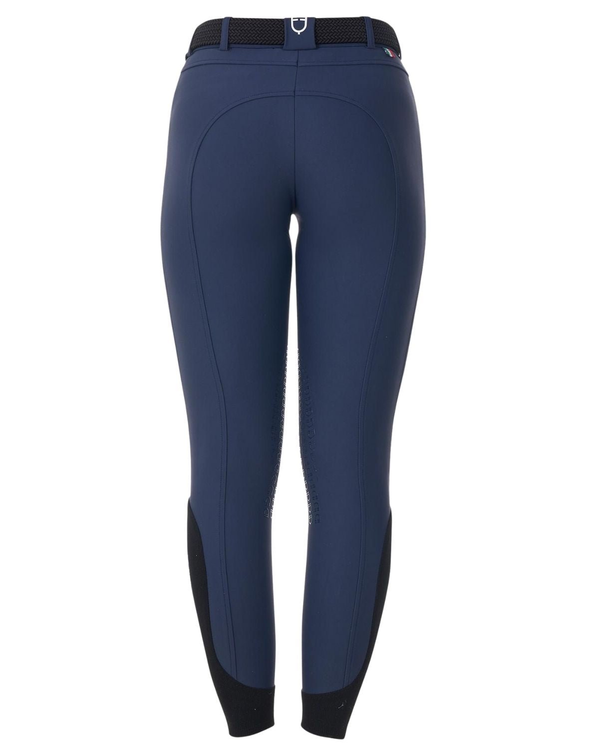 Equestro Women's Knee Grip Breeches Equestro X Fise Navy Blazer | Equiflair