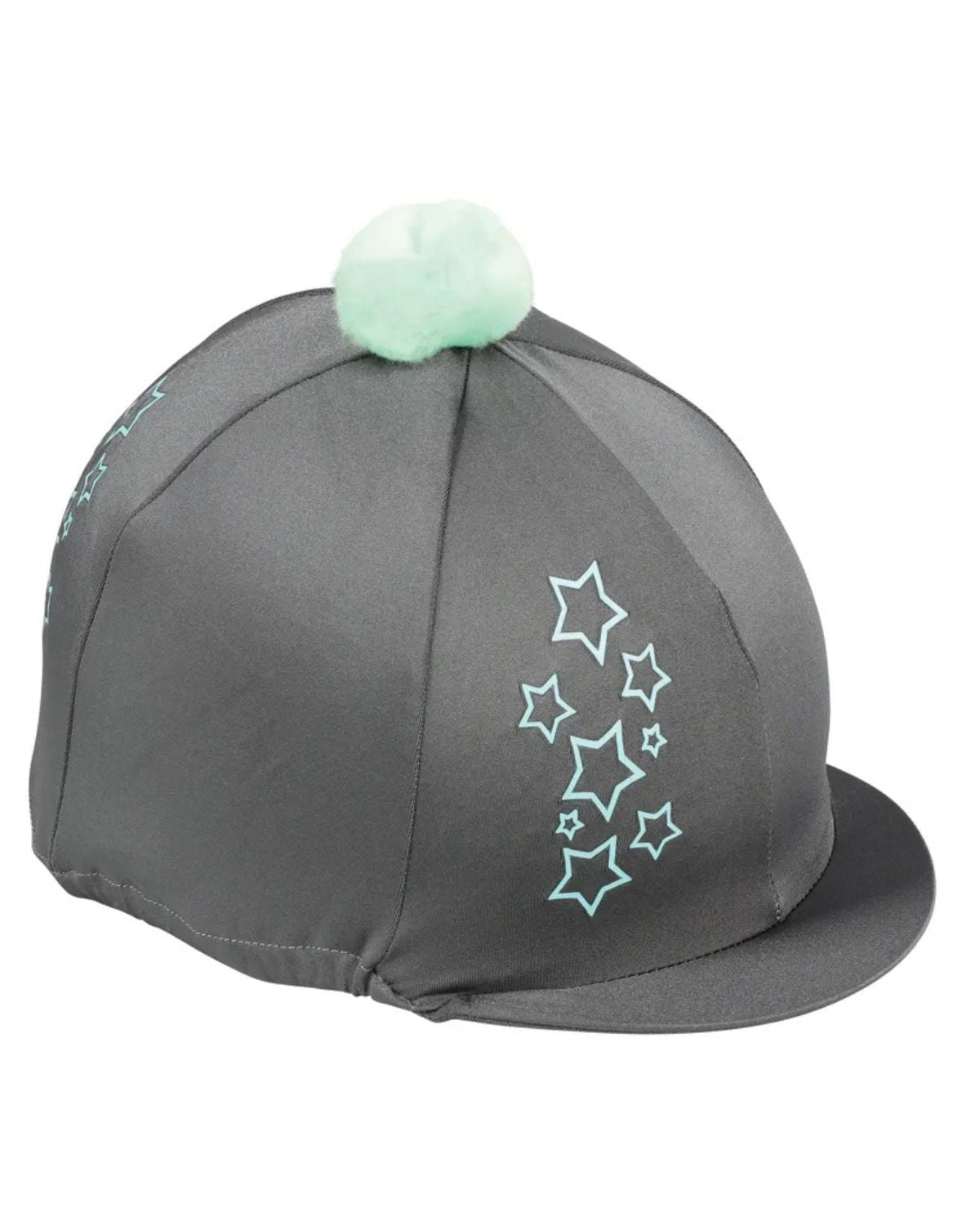 Hy Equestrian Stella Hat Cover Charcoal/Mint