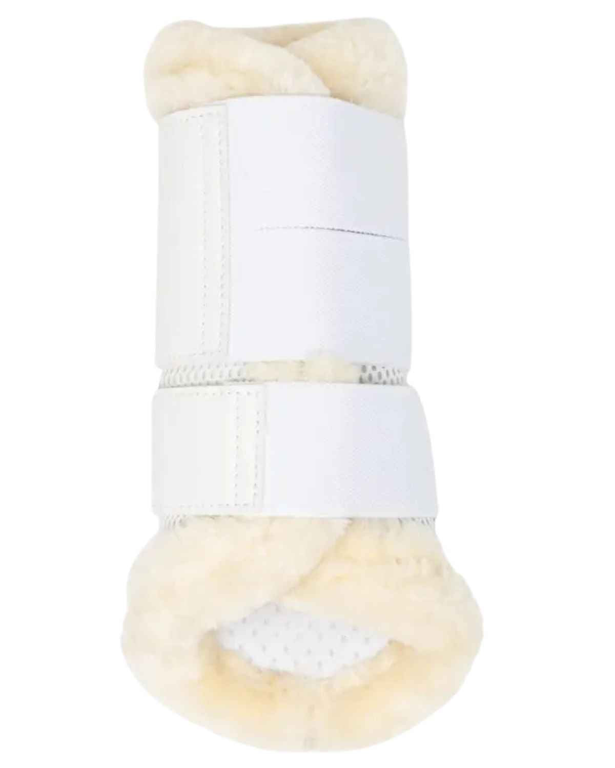 LeMieux Fleece Edged Mesh Brushing Boots White