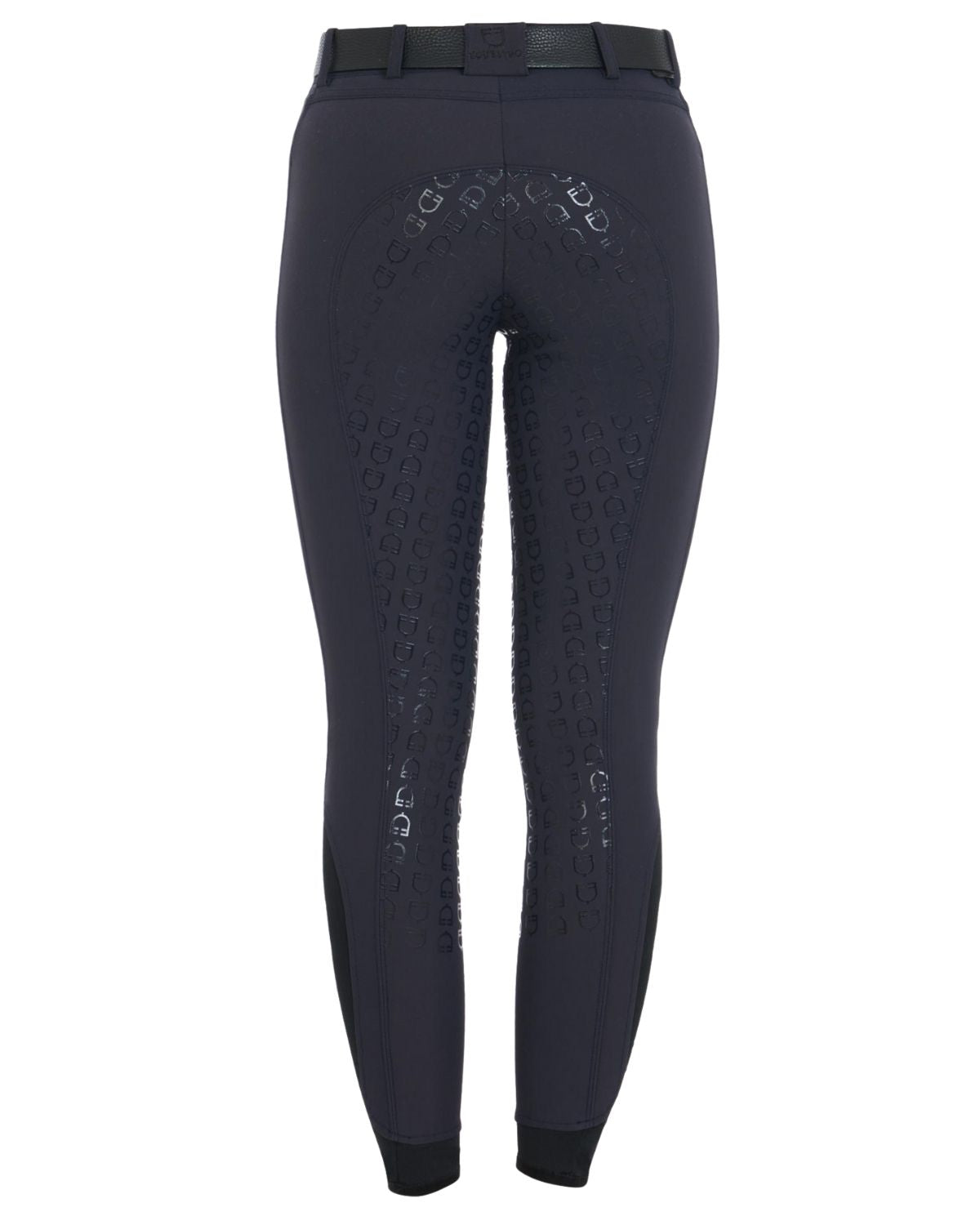 Equestro Women's Full Grip Slim Fit Breeches Navy