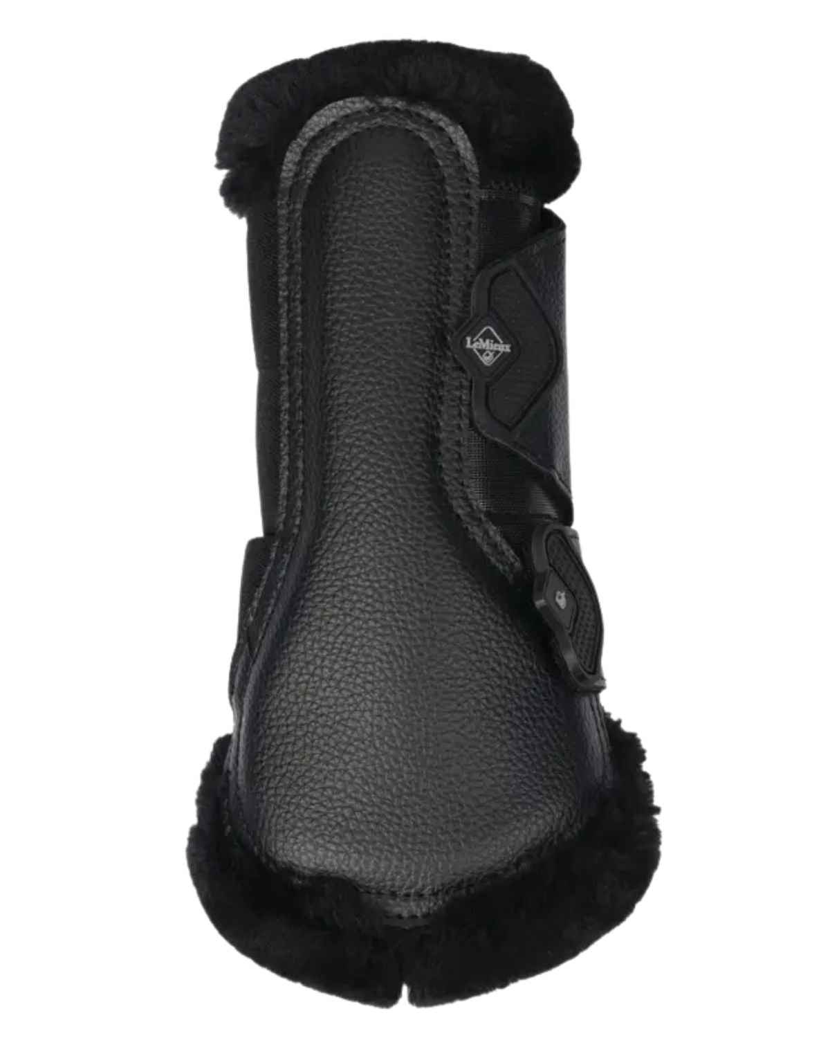 LeMieux Fleece Edged Mesh Brushing Boots Black