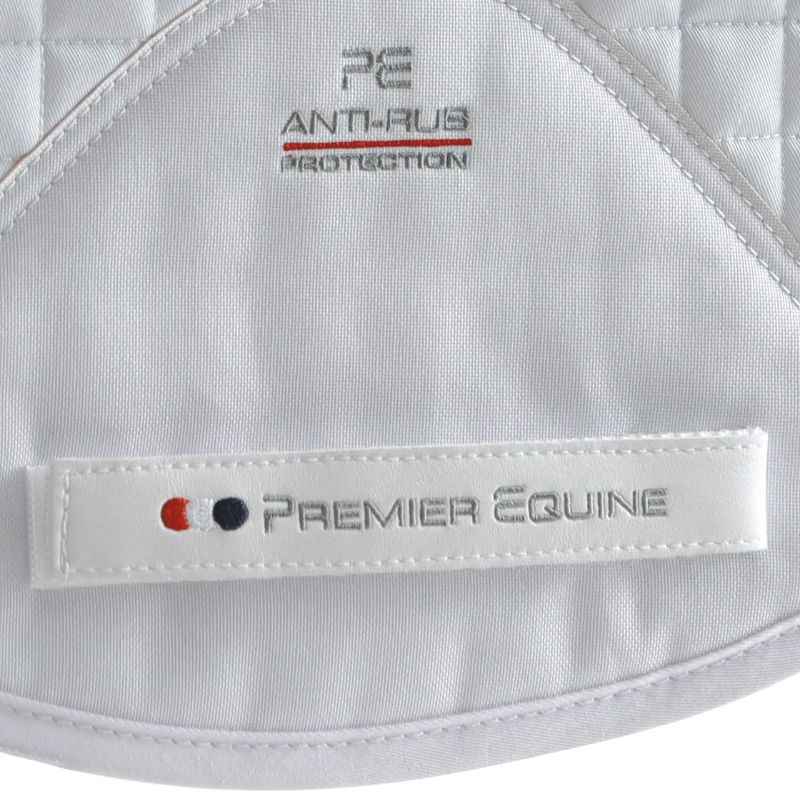 Premier Equine Close Contact Cotton Cross Country Saddle Pad White