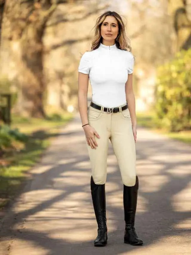 LeMieux Amara II Breech Full Seat Beige