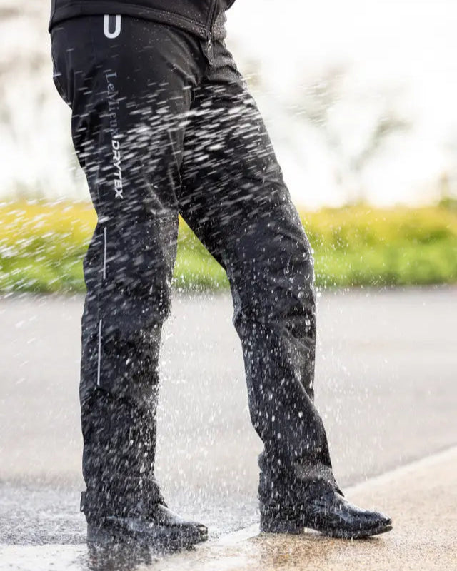LeMieux DryTex Waterproof Trousers: Stormwear in Action, Water Resistant, Reflective, Unisex, Winter, Riding, Yard Work