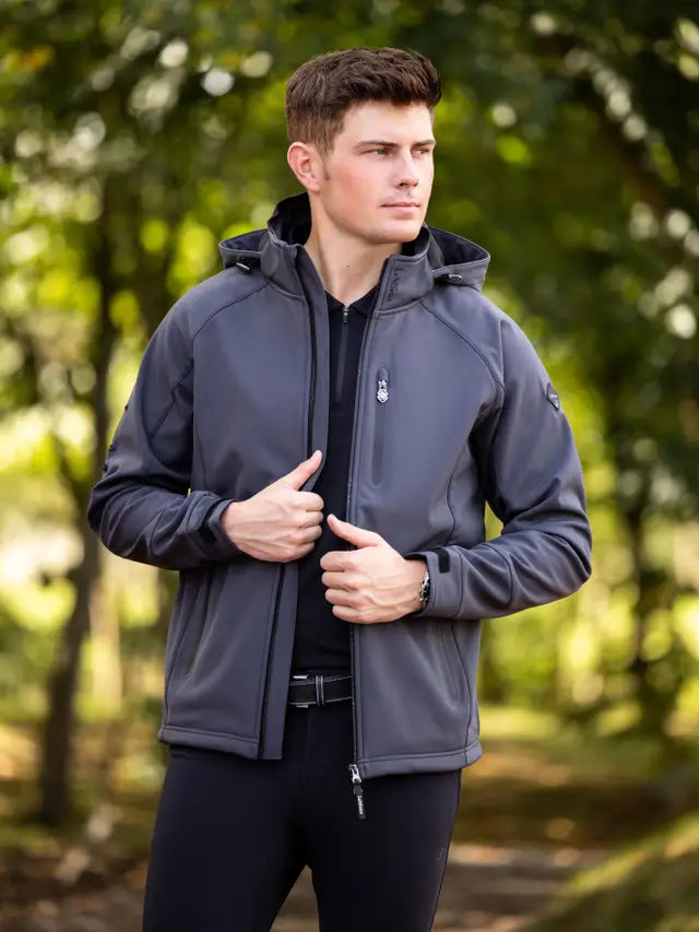 LeMieux Mens Elite Soft Shell Jacket Anthracite