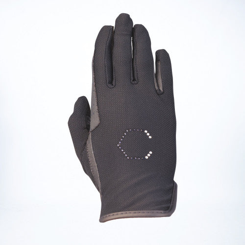 COLDSTREAM LINTLAW COOLMESH Black Riding Glove - Breathable, UV Protection Equiflair