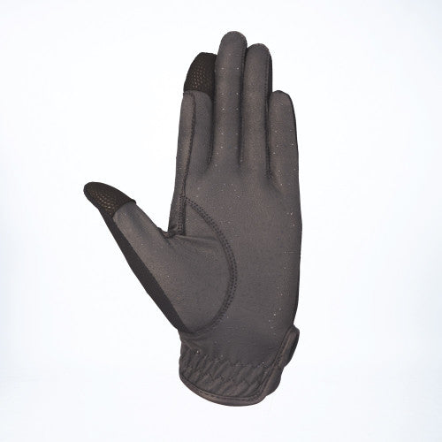 Black Summer Riding Gloves: CoolMesh, Touchscreen, Breathable Equestrian Gloves for Warm Weather Riding