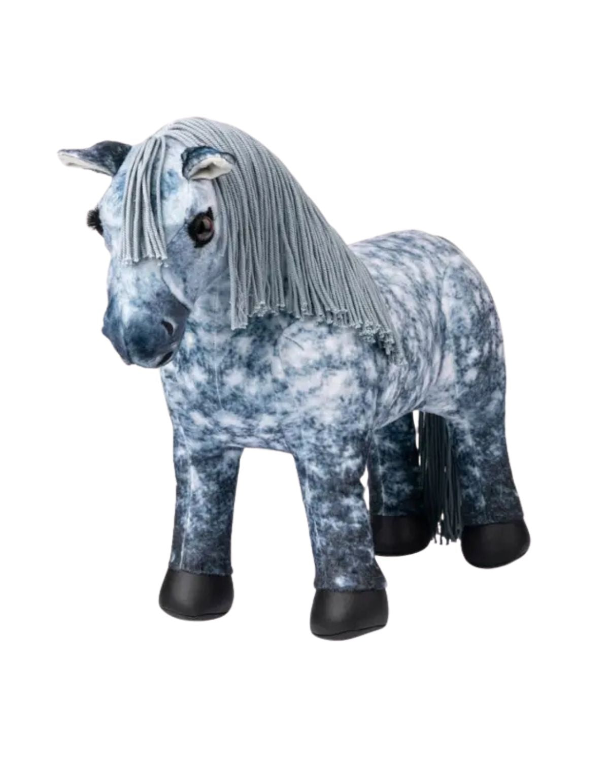 LEMIEUX TOY PONY SAMMY Equiflair: Dapple Grey Plush Horse with Plaitable Mane & Tail. Toy for Kids 3+ Years.