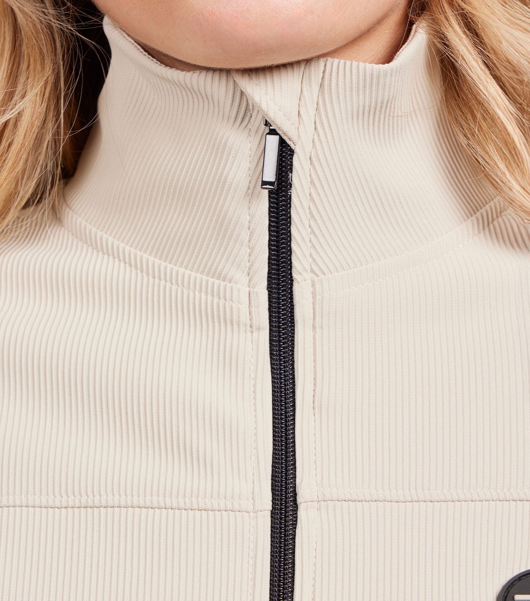 Premier Equine Felicio Women's Ribbed Quarter Zip Jacket Silver Grey