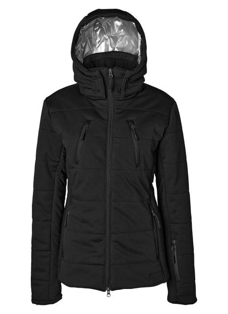 MOUNTAIN HORSE QUINN HYBRID JACKET BLACK: Water & Wind Resistant Insulated Outdoor Jacket with Hood