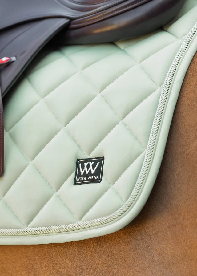 WOOF WEAR Vision Aura Sage Saddle Pad: Close Contact, Quilted Design for Equestrian Horse Riding